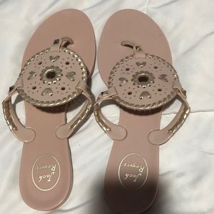 Slightly used pink Jack Rogers